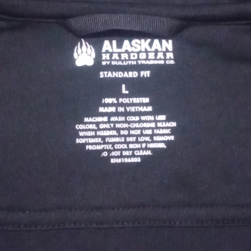 Duluth Trading Co Black Alaskan Hardgear Pullover - Picture 5 of 7